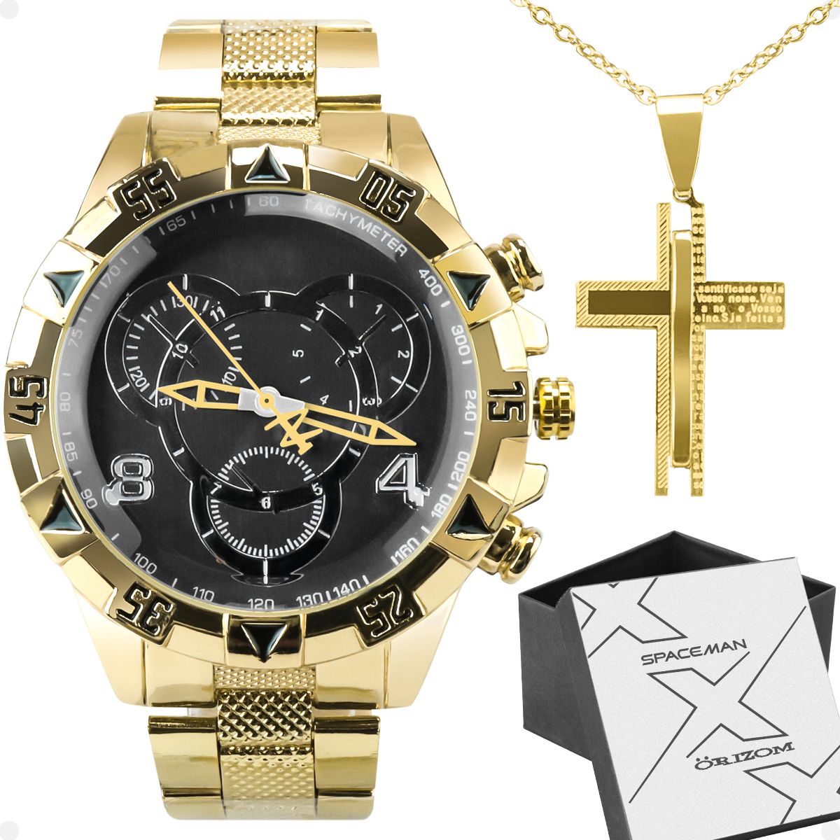 Relógio Masculino Tempus + Acessórios Grátis