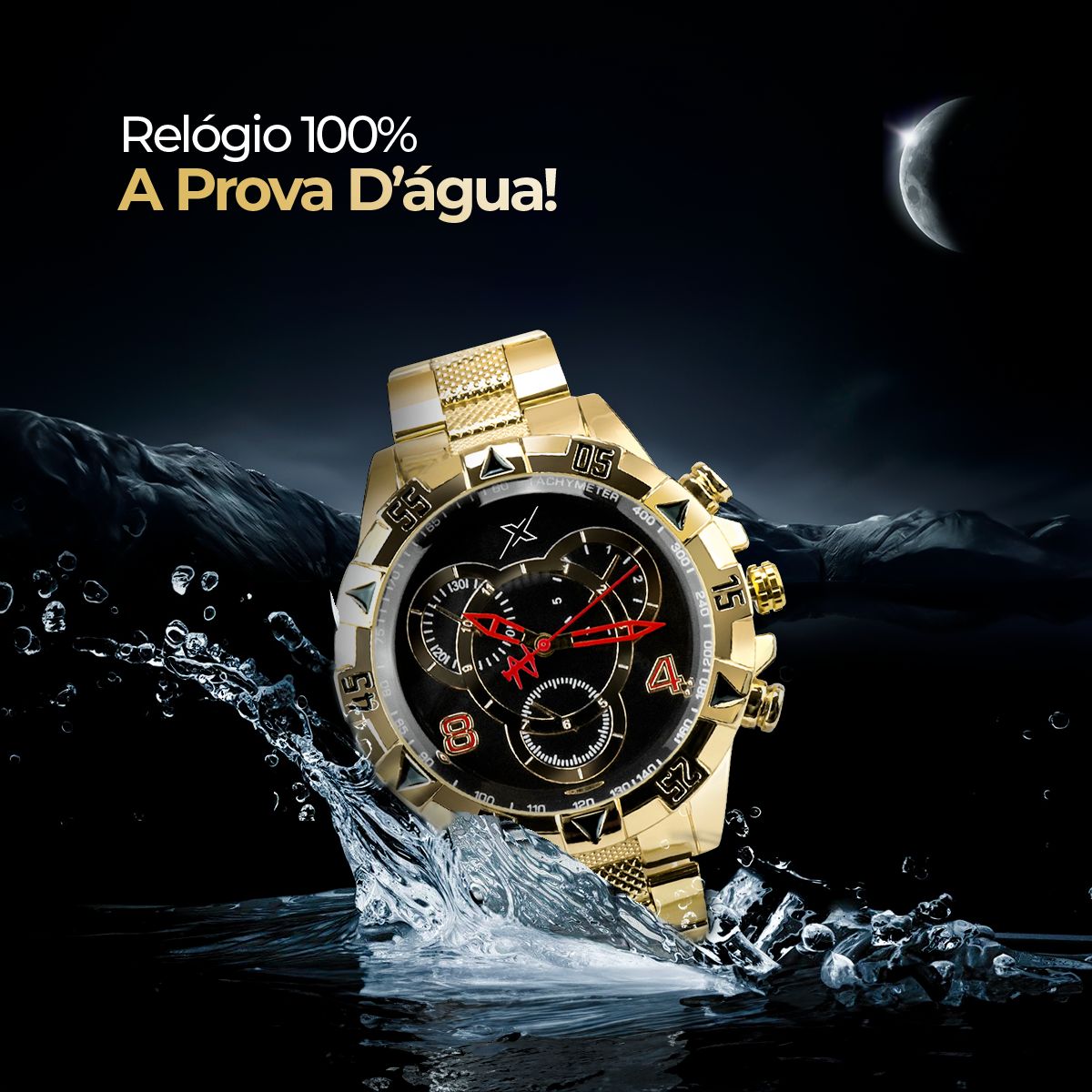 Relógio Masculino Tempus + Acessórios Grátis