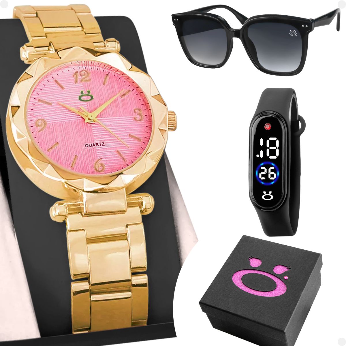 Relógio Feminino Lumia + Acessórios Grátis