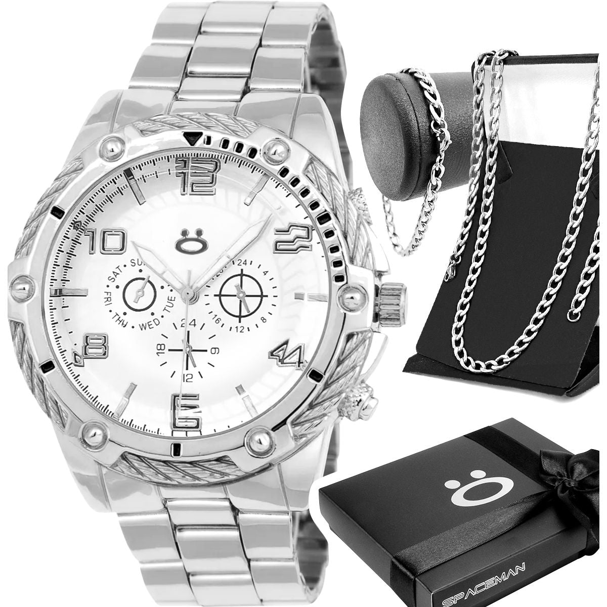 Relógio Masculino MasterTime Premium + Acessórios Grátis