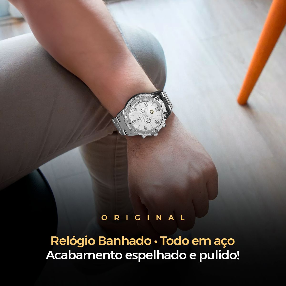 Relógio Masculino MasterTime Premium + Acessórios Grátis