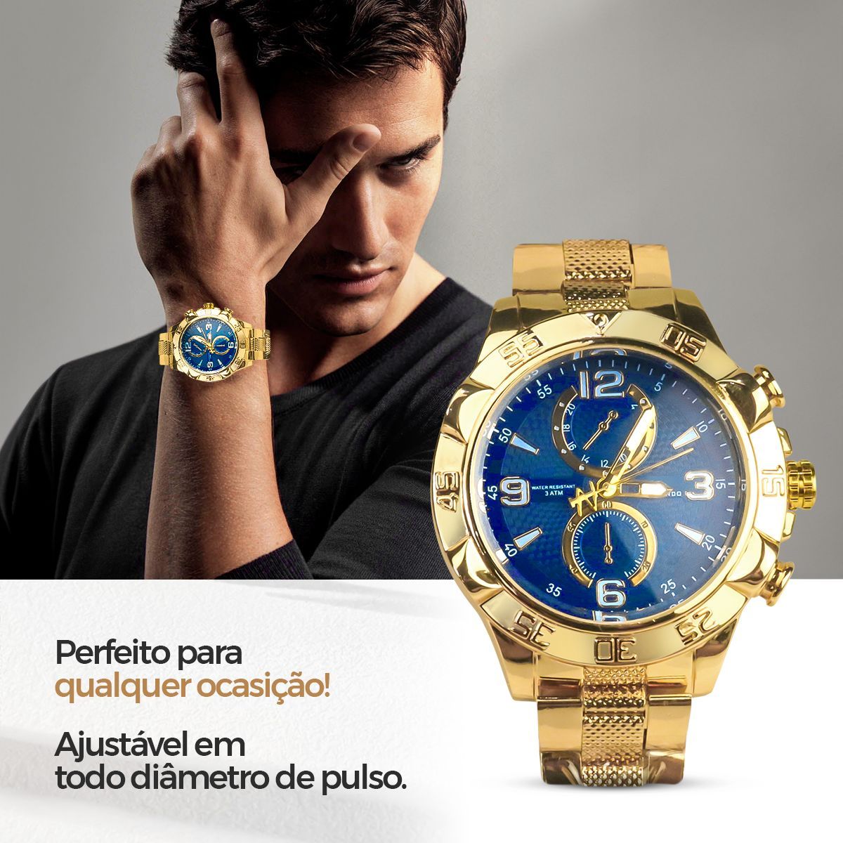 Relógio Masculino IronTime Premium + Acessórios Grátis